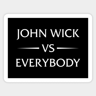 john wick vs everybody Sticker